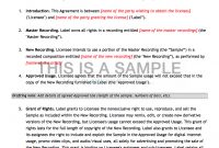 Sample Clearance Contract Templates X in Record Label Contract Template