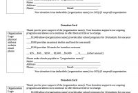 Sample Donation Request Letter And Donation Card  Education with Donation Cards Template