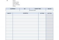 Sample Invoices For Services Rendered And Free Service Invoice in Template Of Invoice For Services Rendered