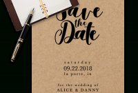 Save The Date Templates For Word  Free Download with regard to Save The Date Template Word