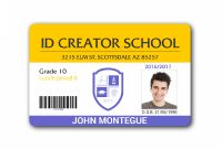 School Id Card Template Type Stupendous Ideas Cdr Microsoft Word regarding Id Card Template Word Free