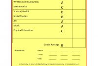 School Report Template with regard to Result Card Template