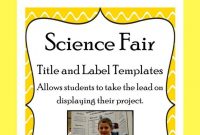 Science Fair Project Labels And Title Template Editable  Super intended for Science Fair Labels Templates