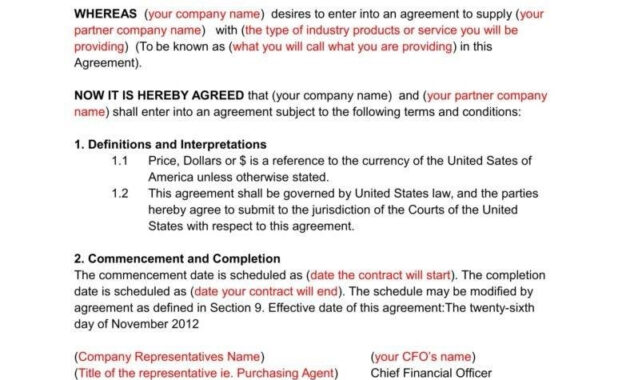 Secrets For Writing A Solid Business Contract  Free  Premium throughout Heads Of Terms Agreement Template