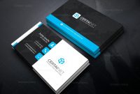 Security Company Corporate Business Card Template   Template for Company Business Cards Templates