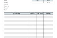 Service Invoice Template within Maintenance Invoice Template Free