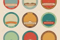 Set Of Color Vector Round Label Templateslogotypes And Badges inside Free Round Label Templates Download