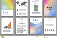 Set Of Flyer Brochure Design Templates Stock Vector  Illustration throughout Online Free Brochure Design Templates