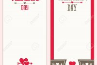 Set Of Hipster Designs For Valentines Day Menu Invitation Or intended for Valentine Menu Templates Free