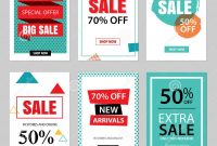 Set Of Sale Website Banner Templatessocial Media Banners Stock intended for Free Online Banner Templates