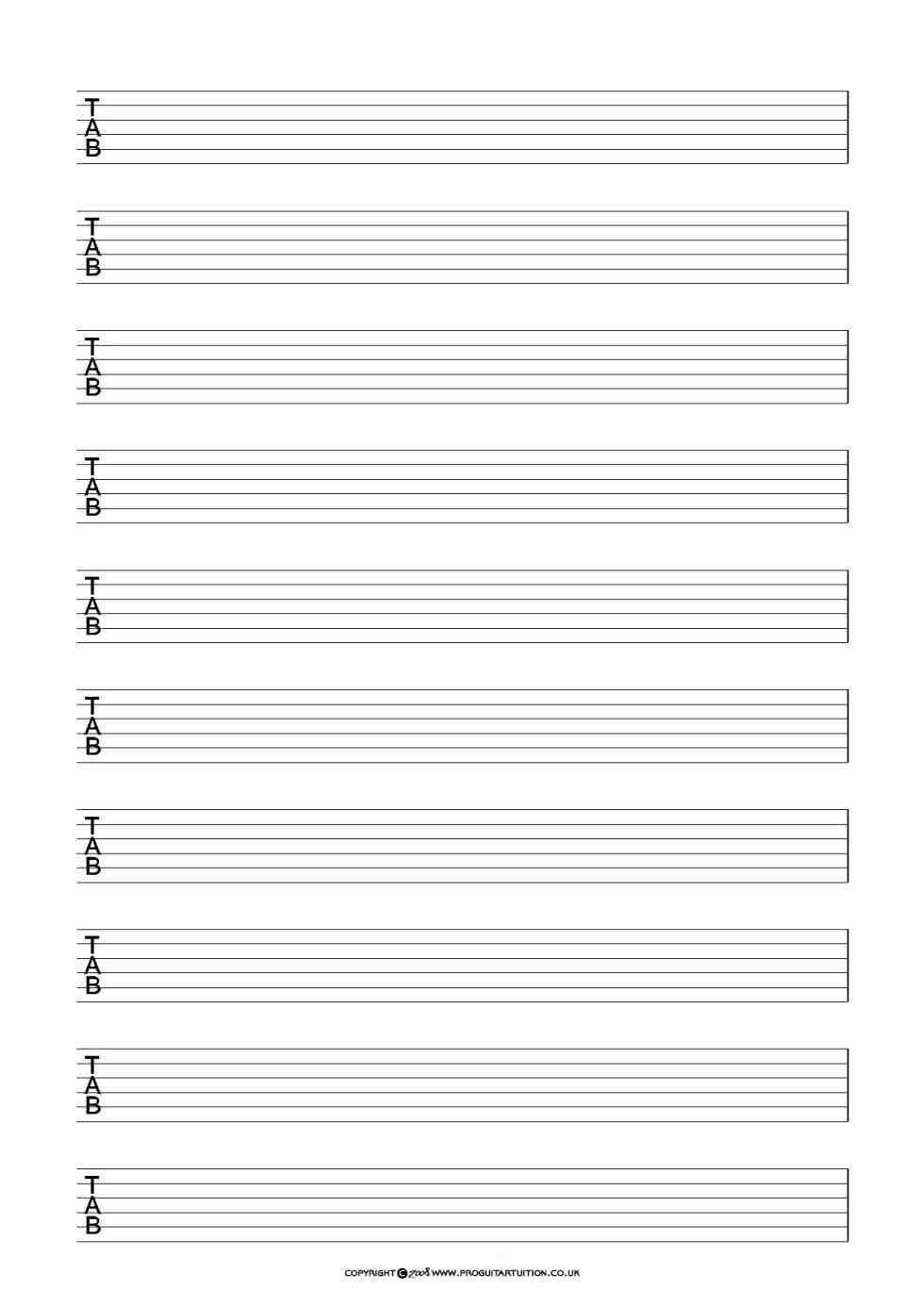 Sheet Music Template For Guitar Sample Pdf Cue Printable Word One Te intended for Blank Sheet Music Template For Word