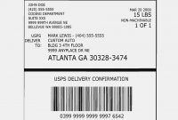 Shipping Address Label Template Sender Address Labels Package Label intended for Package Mailing Label Template