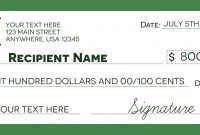 Signage   Giant Check Uses And Templates  Signs Blog with Customizable Blank Check Template