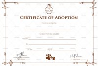 Simple Adoption Certificate Design Template In Psd Word pertaining to Adoption Certificate Template