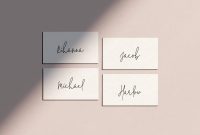 Simple Place Card Template Wedding Place Name Settings  Etsy for Michaels Place Card Template