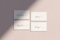 Simple Place Card Template Wedding Place Name Settings  Etsy intended for Place Card Setting Template
