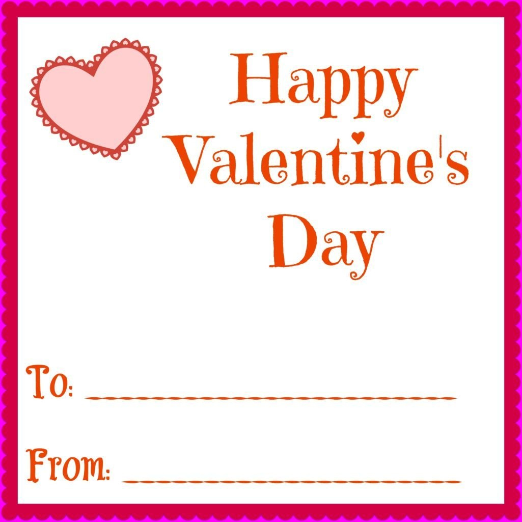 Simple Printable Valentines Day Cards For Your Kids Classrooms for Valentine Card Template For Kids
