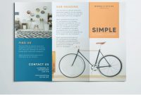 Simple Tri Fold Brochure  Free Indesign Template inside Adobe Indesign Brochure Templates