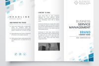 Simple Trifold Business Brochure Template Design Vector Image inside One Page Brochure Template
