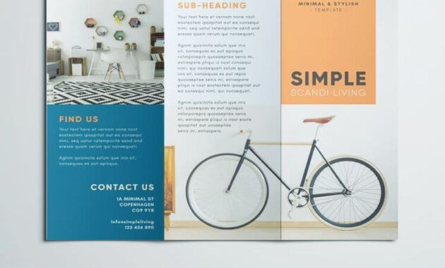 Simple Triold Brochure Template  Free Indesign Template Download intended for Free Brochure Template Downloads