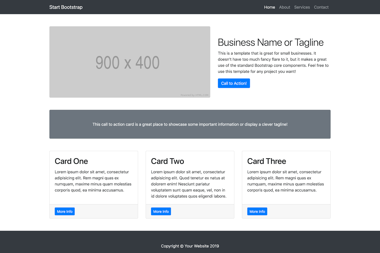 Small Business  Bootstrap Marketing Website Template  Start Bootstrap for Bootstrap Templates For Business