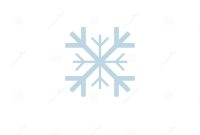 Snowflake Icon Template Christmas Snowflake On Blank Background in Blank Snowflake Template