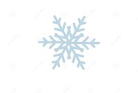 Snowflake Icon Template Christmas Snowflake On Blank Background intended for Blank Snowflake Template