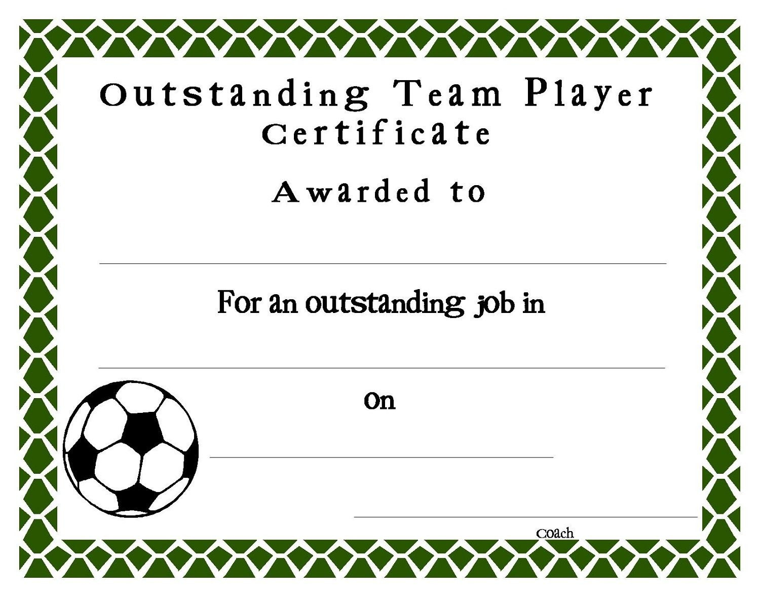 Soccer Certificate Templates  Sansurabionetassociats intended for Soccer Certificate Template