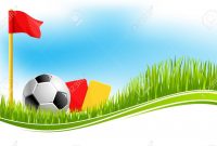 Soccer Or Football Game Background Design Template For Fan Club in Football Referee Game Card Template