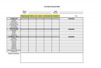 Soccer Player Evaluation Form  Google Search  My Life Of Sports with Blank Evaluation Form Template