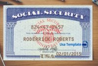 Social Security Card Template Download  Nurul Amal for Social Security Card Template Download