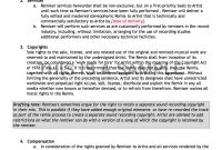 Song Remix Contract Template for Songwriter Agreement Template