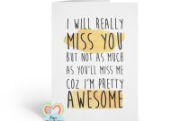 Sorry You're Leaving Card Funny New Job Card Emigrating  Etsy regarding Sorry You Re Leaving Card Template