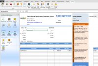South Africa Tax Invoice Template Sales inside South African Invoice Template