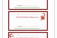 Spa Giftmplates Free Printable For Kids Template Ideas Singular throughout Christmas Gift Certificate Template Free Download