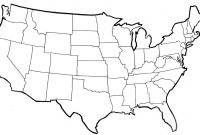 Specific United States Map  Blank throughout United States Map Template Blank