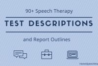 Speech Therapy Test Descriptions At Your Fingertips throughout Speech And Language Report Template