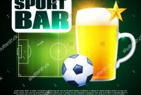 Sport Football Bar Menu Design Template Stock Vector Royalty Free pertaining to Football Menu Templates