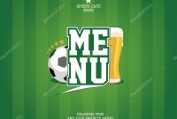 Sports Bar Menu Card Template — Stock Vector © Slena intended for Football Menu Templates