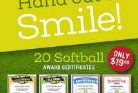 Sports Certificates Templates To Create Awards  Sports Feel Good for Softball Award Certificate Template