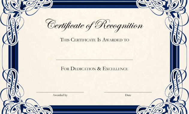 Sports Cetificate  Certificate Of Recognition A Thumbnail intended for Sports Award Certificate Template Word