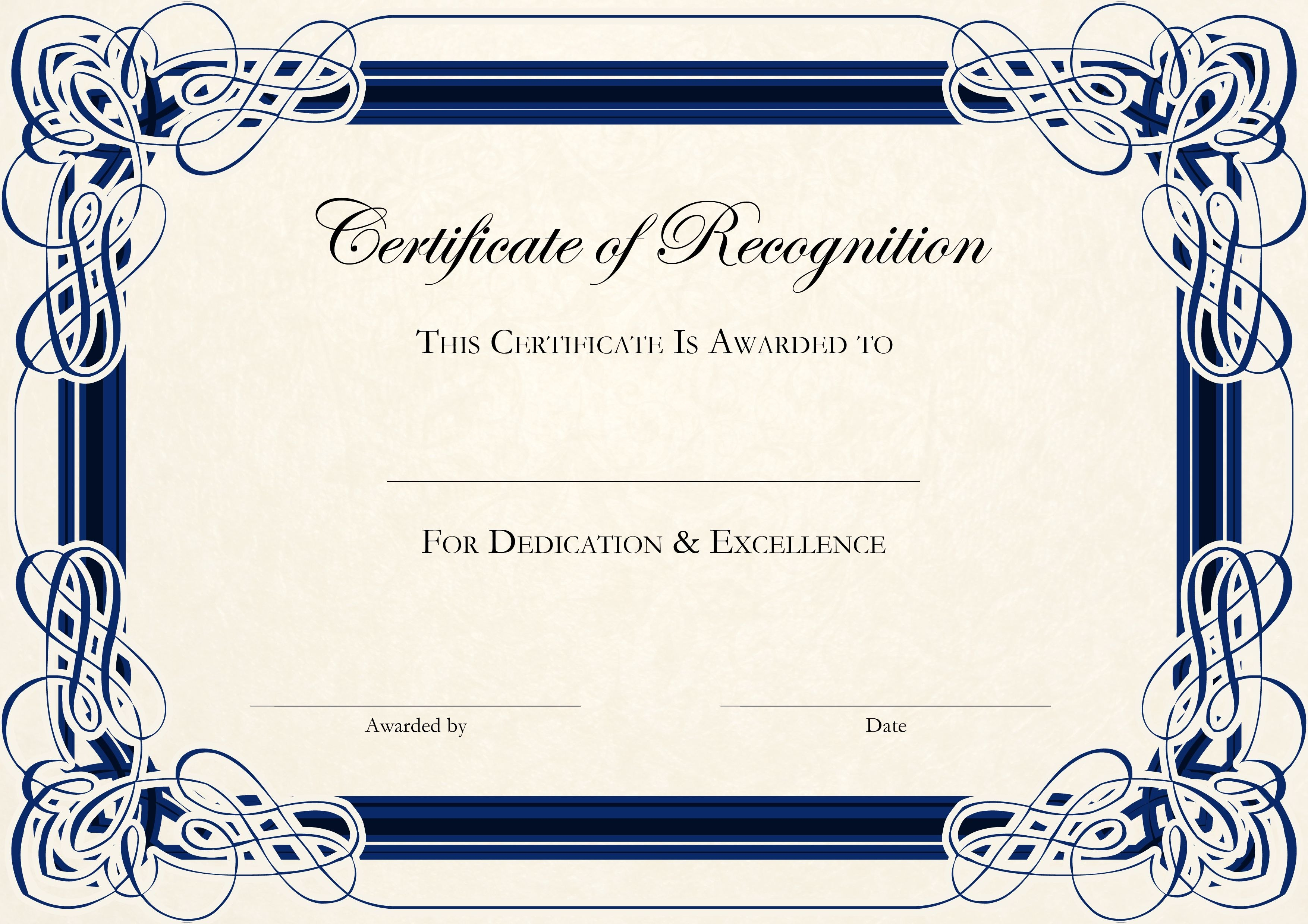 Sports Cetificate  Certificate Of Recognition A Thumbnail with Printable Certificate Of Recognition Templates Free