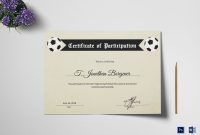 Sports Day Football Certificate Design Template In Psd Word in Football Certificate Template