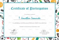 Sports Participation Certificate Design Template In Psd Word pertaining to Athletic Certificate Template