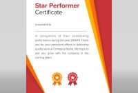 Star Performer Certificate Templates  Mandegar inside Star Performer Certificate Templates