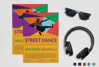 Street Dance Flyer Design Template In Psd Word Publisher inside Dance Flyer Template Word