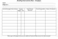 Student Planner Templates  Reading Intervention Plan Template inside Intervention Report Template
