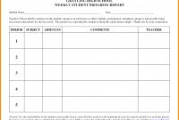 Student Progress Report Template Ideas Students Beautiful Weekly intended for Student Progress Report Template