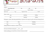 Sunday School Registration Form  Biz Card  Sunday School Kids pertaining to School Registration Form Template Word