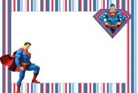 Superman Free Printable Invitations  Spiderman Party In throughout Superman Birthday Card Template
